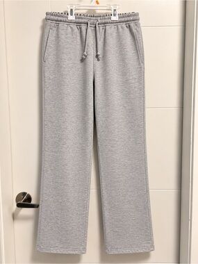 Womens Gray Drawstring Sweatpants